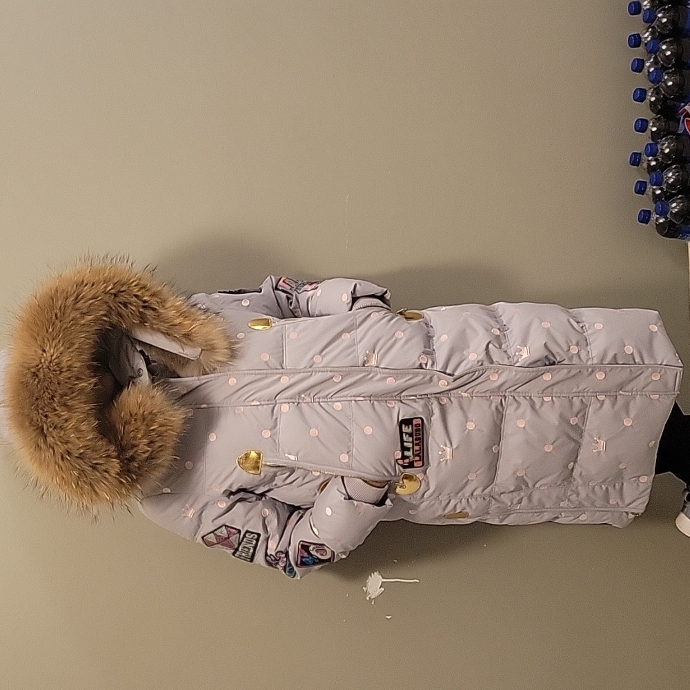 Lalabobo Winter Fur Lined Down Filled Coat